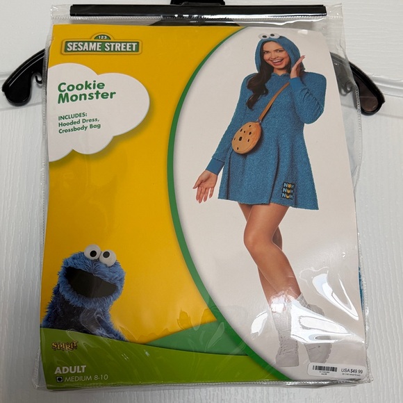 Spirit Cookie Monster Hooded Dress with Bag - Picture 3 of 4